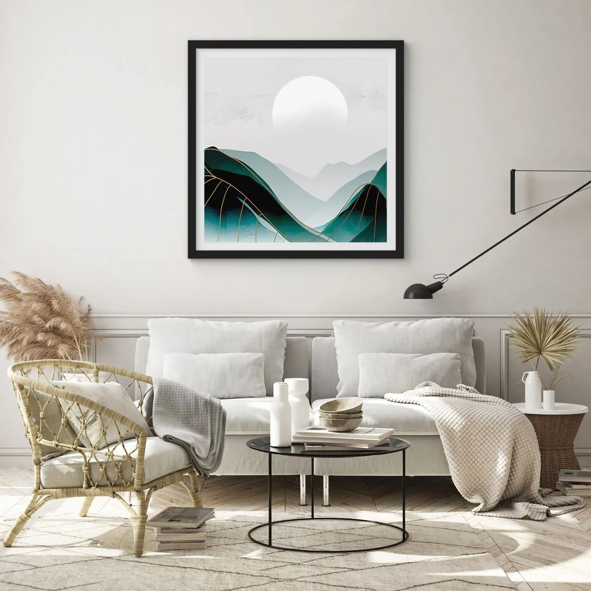 Plakát v černém rámu - V plném majestátu - 30x30 cm