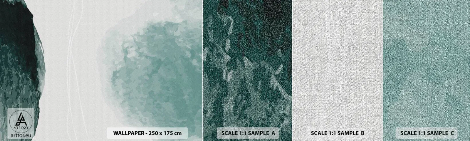 Vzor Fototapety Premium Canvas - Setkání s mlhou - Moderní, Minimalistický, Abstrakce - 100x30 cm