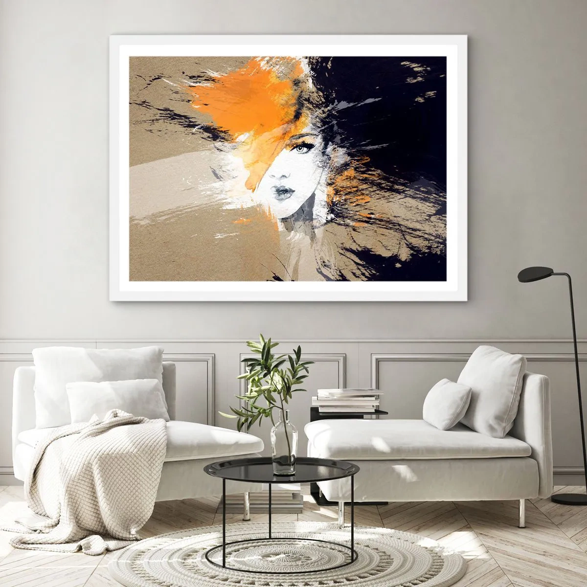 Plakát v bílém rámu - A je světlo - 100x70 cm