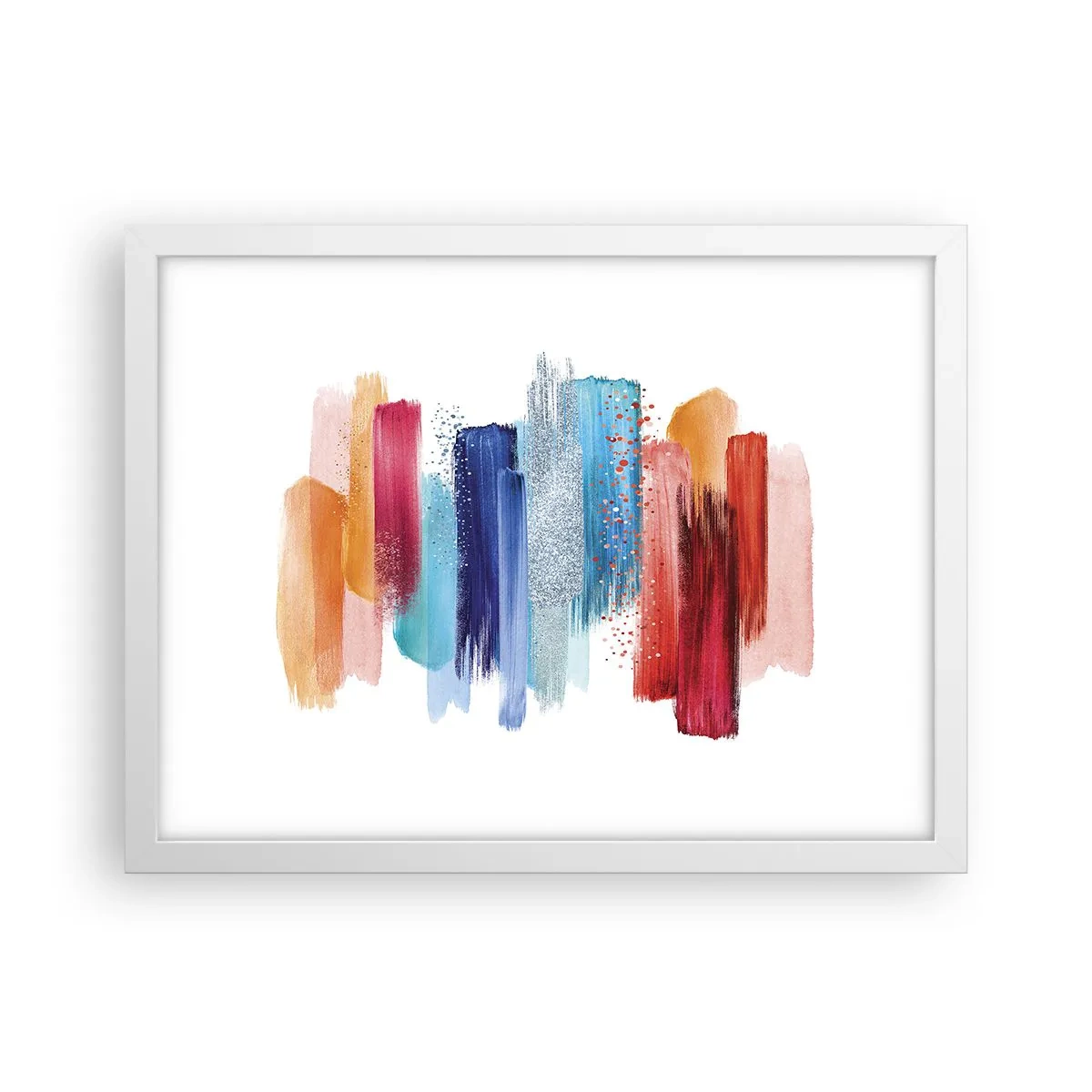 Plakát v bílém rámu - Nahoru a dolů - 40x30 cm