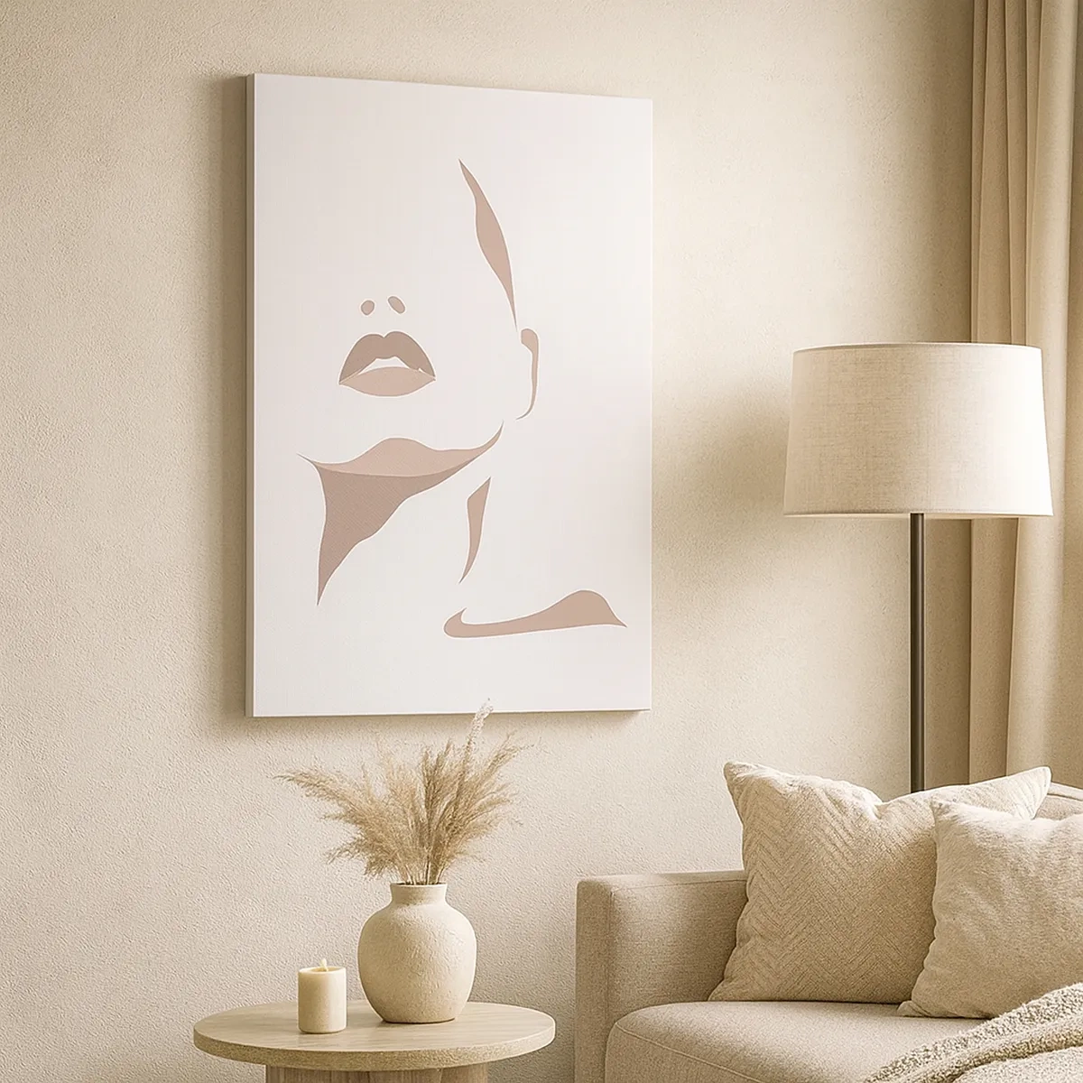 Obraz na plátně - Stvořená ze světla a stínu - 50x70 cm