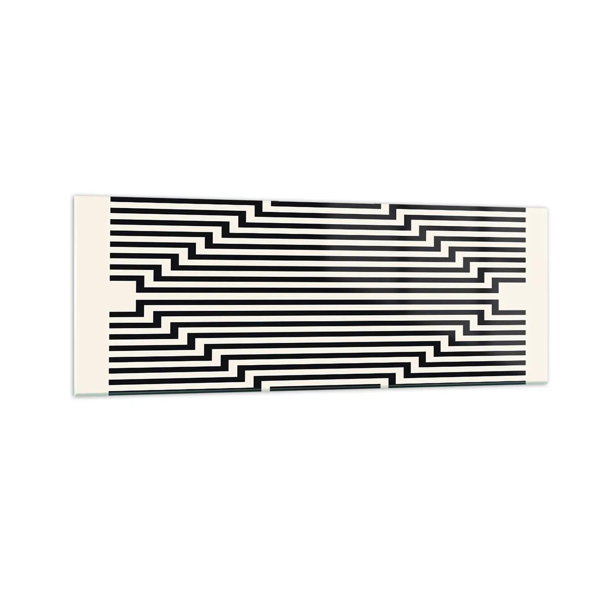 Obraz na skle - Geometrická iluze - 140x50 cm