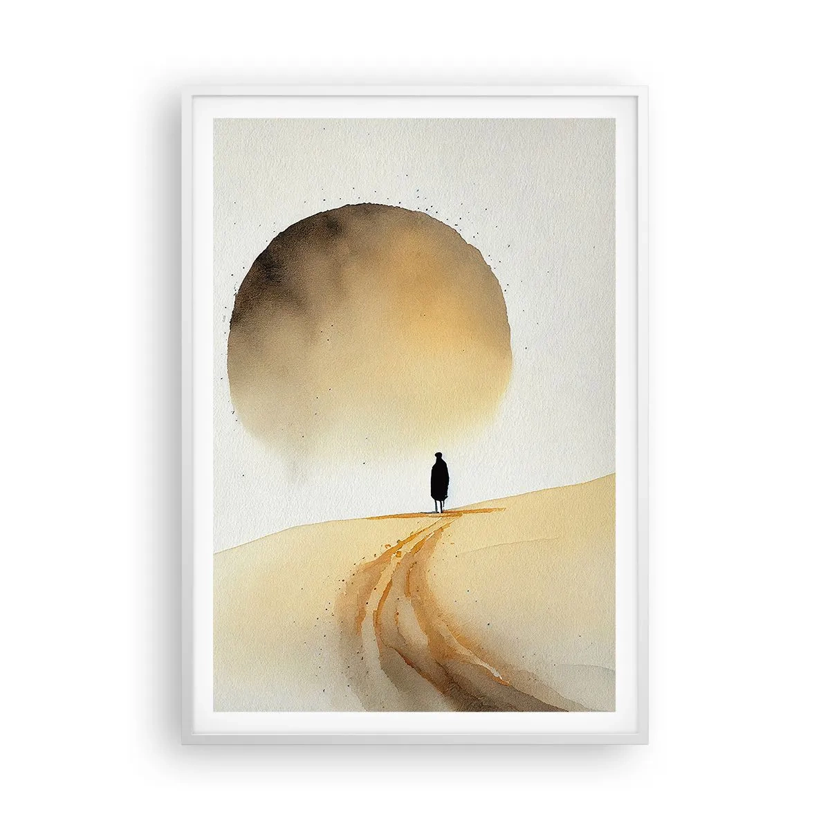 Plakát v bílém rámu - Vždycky touha - 70x100 cm