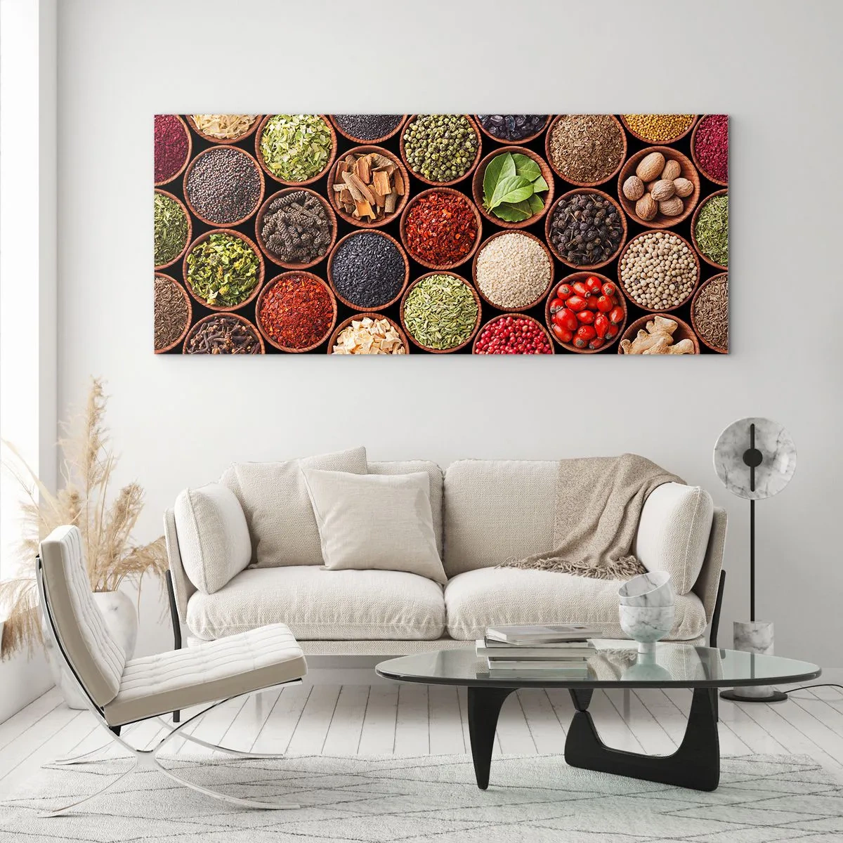 Obraz na skle - Všechny chutě světa - 100x40 cm