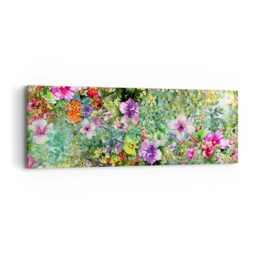 Obraz na plátně - Do květů, k záhubě - 90x30 cm