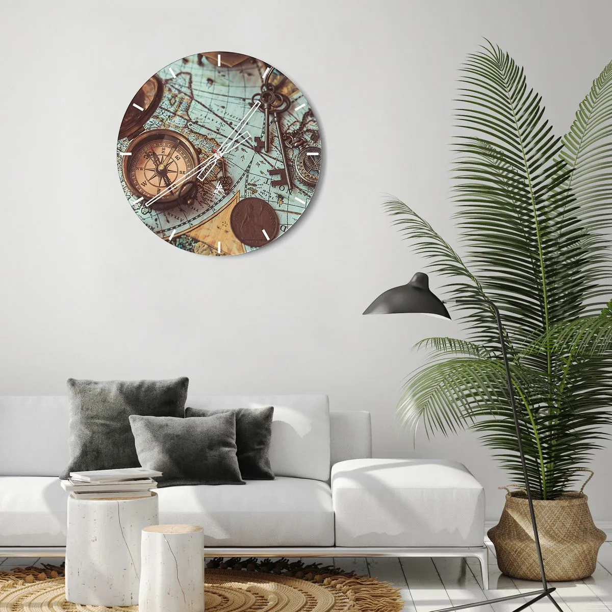 Nástěnné hodiny - Pro dobrodruha - 40x40 cm