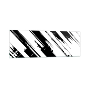Obraz na skle - Intenzivní a dynamická kompozice - 90x30 cm