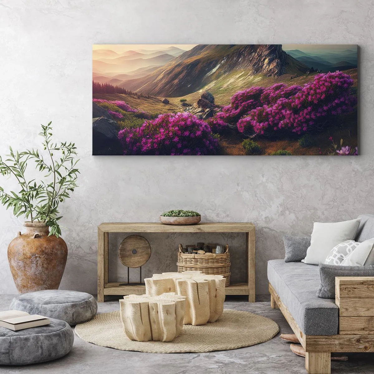 Obraz na plátně - Léto na horách - 100x40 cm