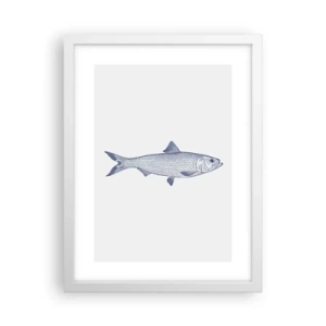 Plakát v bílém rámu - Pozdravy ze severních moří - 30x40 cm