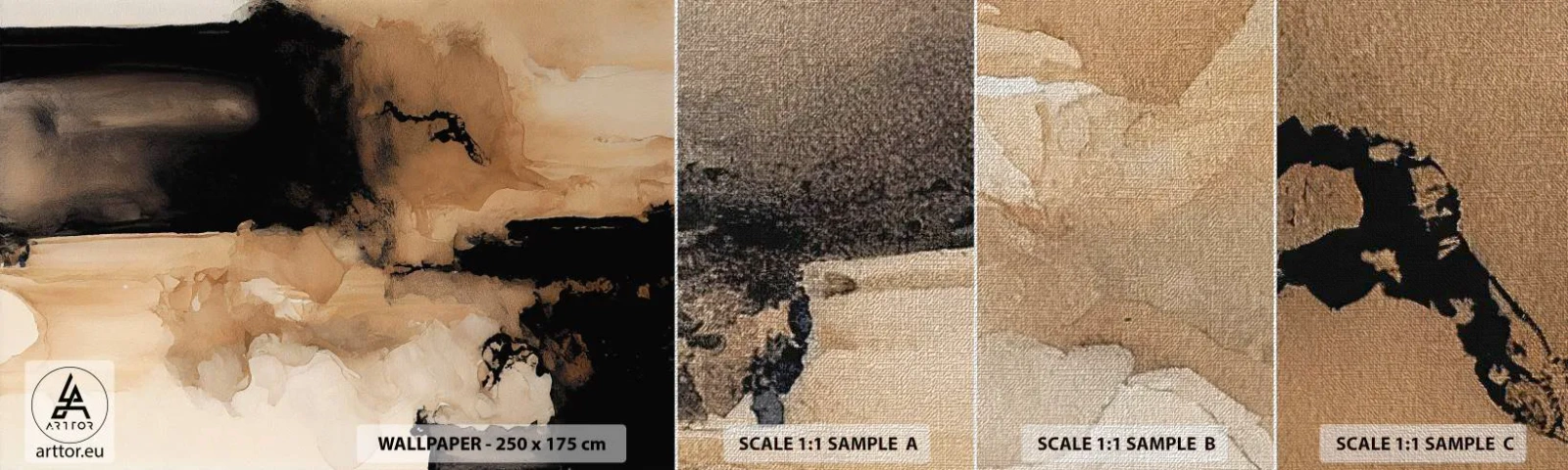 Vzor Fototapety Premium Canvas - Poutavá abstrakce - Abstrakce, Kouř, Minimalistický - 100x30 cm