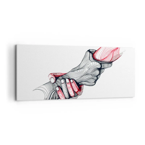Obraz na plátně - Jste v dobrých rukou - 100x40 cm