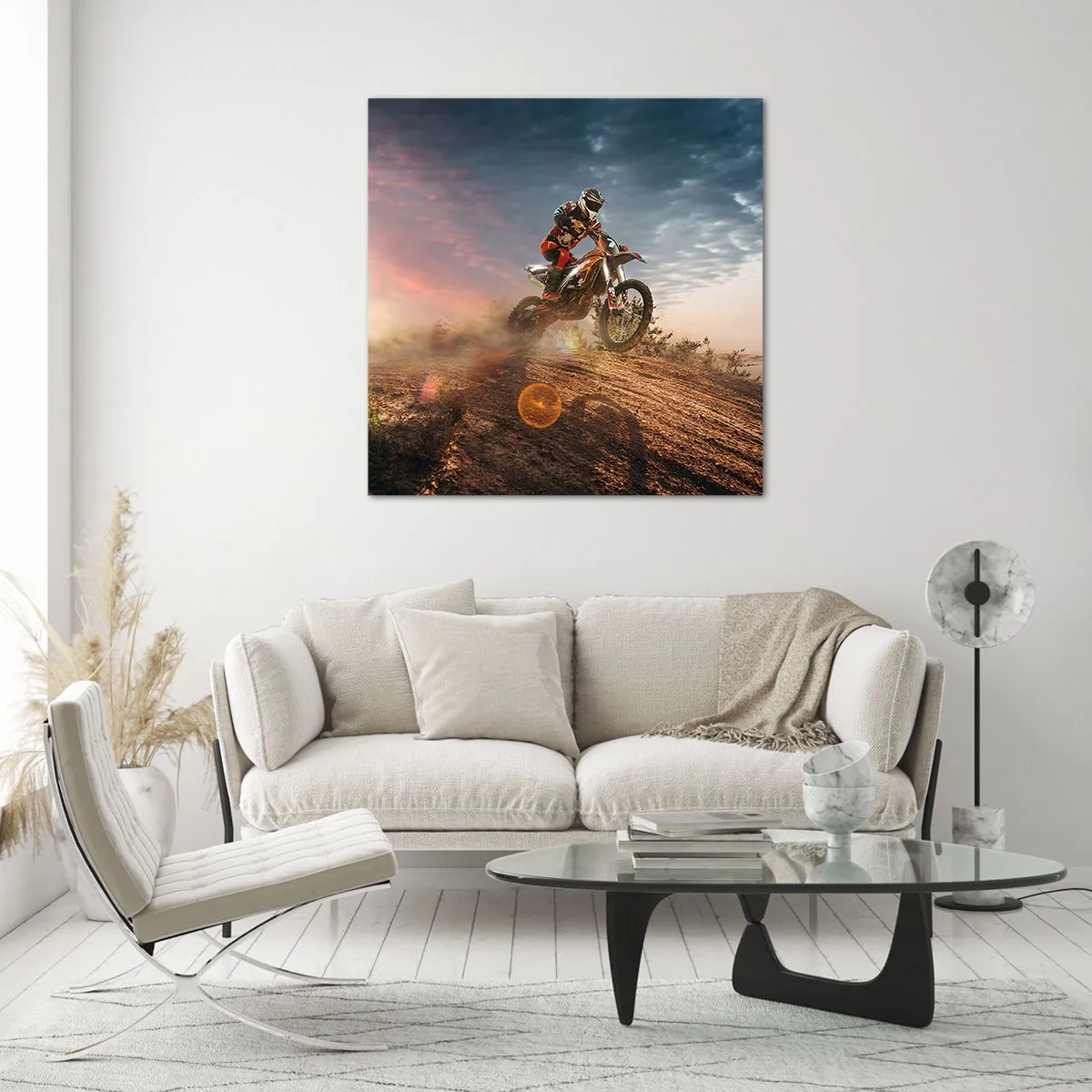 Obraz na skle - Pro vítězství - 60x60 cm