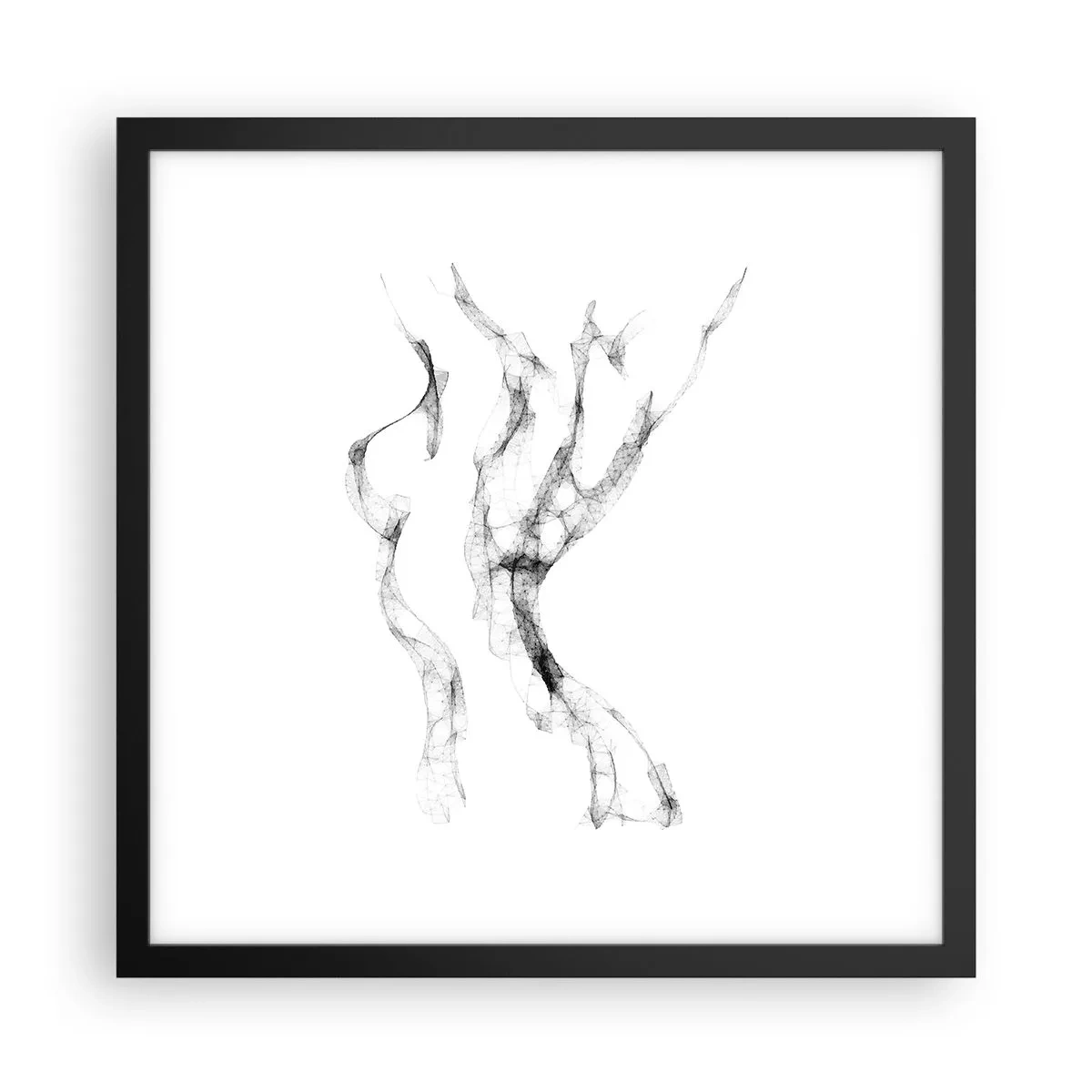 Plakát v černém rámu - Krásná a silná - 40x40 cm