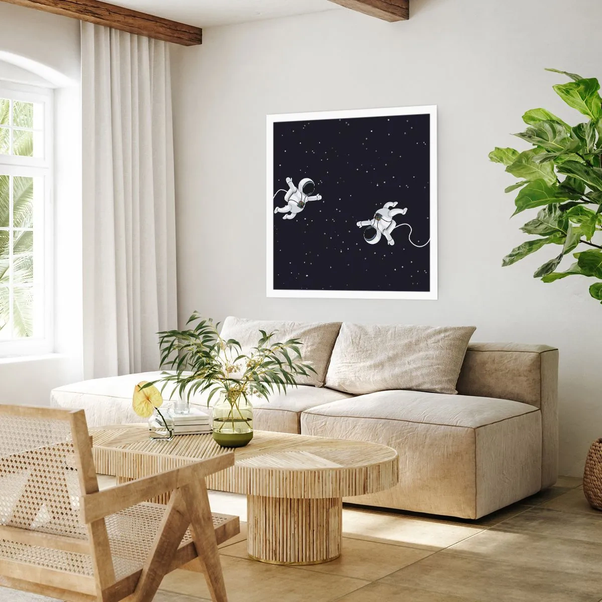 Plakát - Kosmický tanec - 30x30 cm