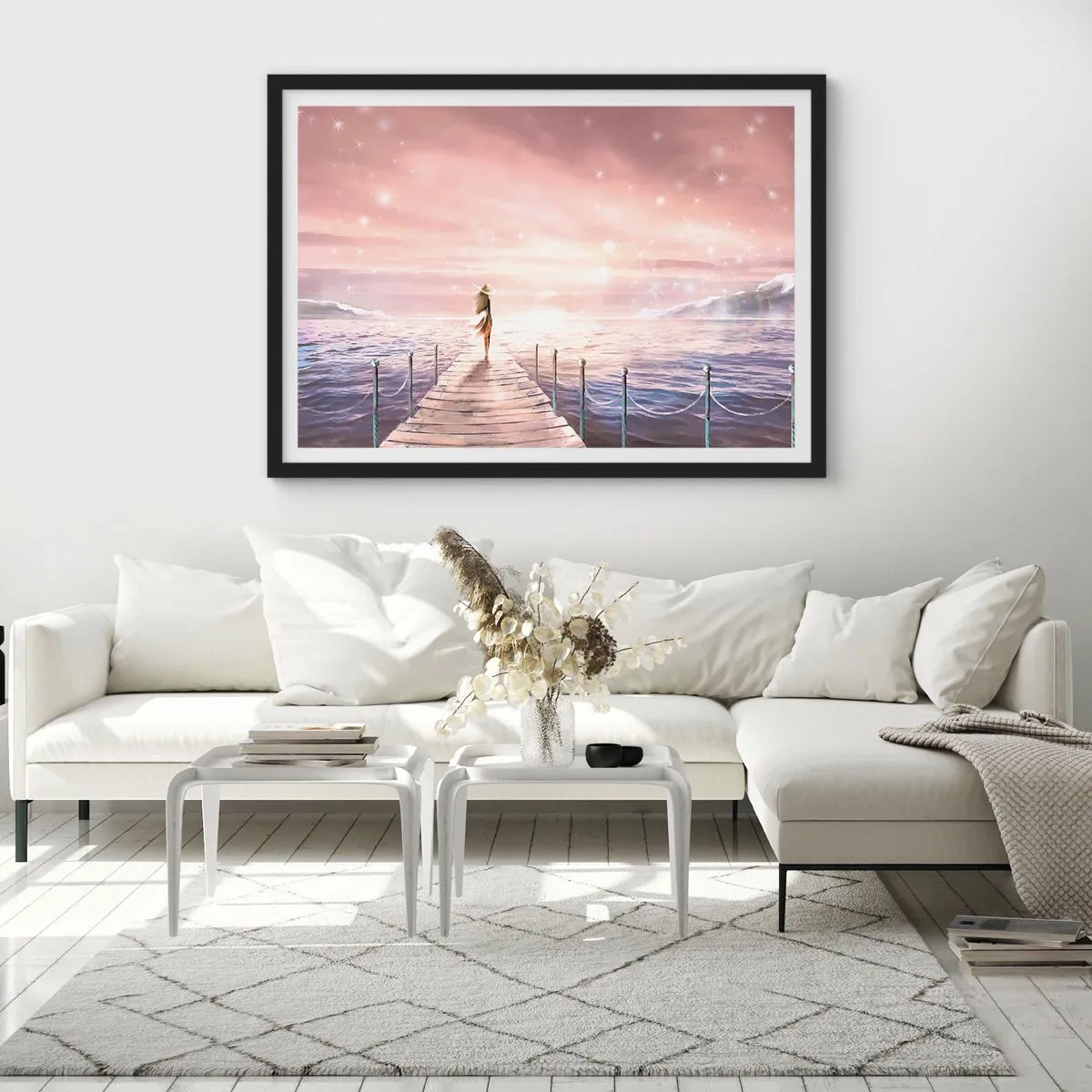 Plakát v černém rámu - Ve světle snu - 91x61 cm