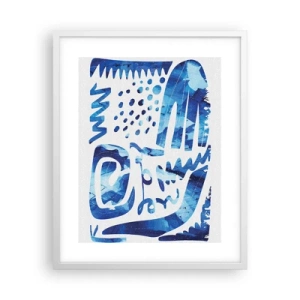 Plakát v bílém rámu - Zpět ke kořenům - 40x50 cm