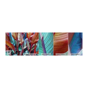 Vzor Fototapety Premium Canvas - Barevná houština - Listy, Botanika, Boho - 100x30 cm