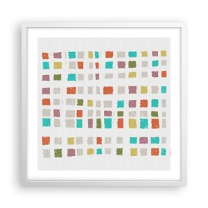 Plakát v bílém rámu - Neznámá hra - 50x50 cm