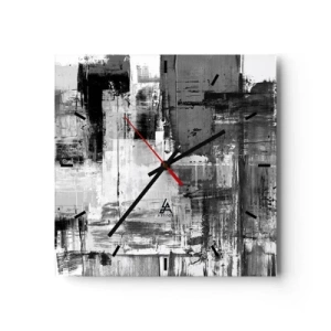 Nástěnné hodiny - Šedé je krásné - 30x30 cm