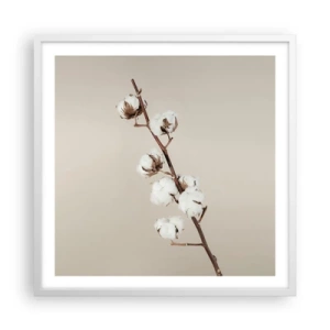 Plakát v bílém rámu - U zdroje měkkosti - 60x60 cm