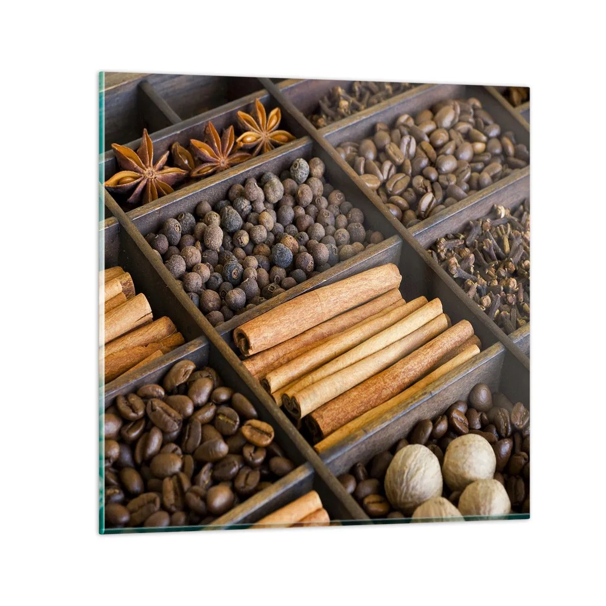 Obraz na skle - Pokladnice vůní - 40x40 cm