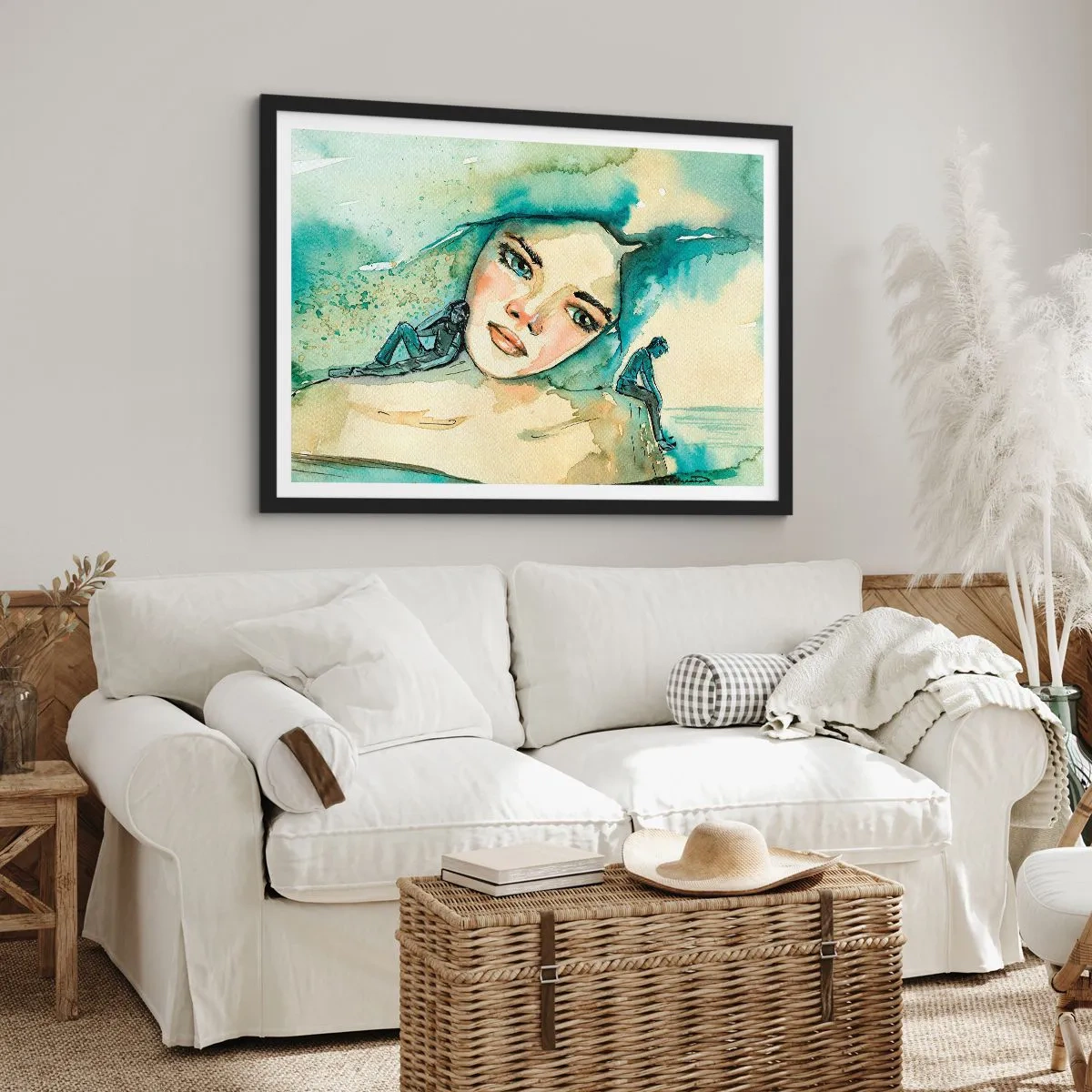 Plakát v černém rámu - Am I blue? - 91x61 cm