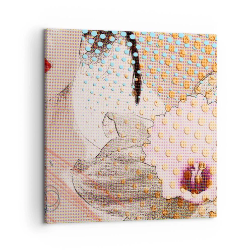 Obraz na plátně - Komiksový heroin - 60x60 cm