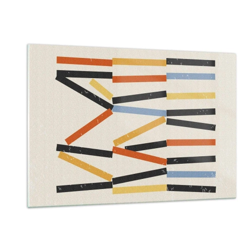 Obraz na skle - Kompozice na úrovni - 120x80 cm