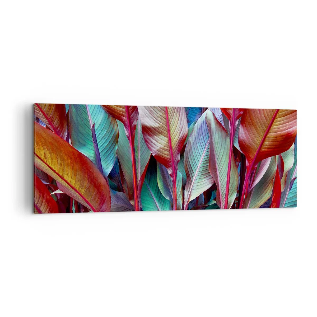 Obraz na plátně - Barevná houština - 140x50 cm