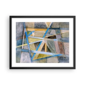 Plakát v černém rámu - Přímo nebo diagonálně? - 50x40 cm