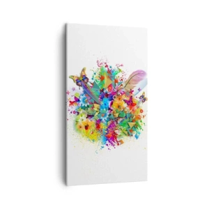 Obraz na plátně - Kytice radosti - 45x80 cm