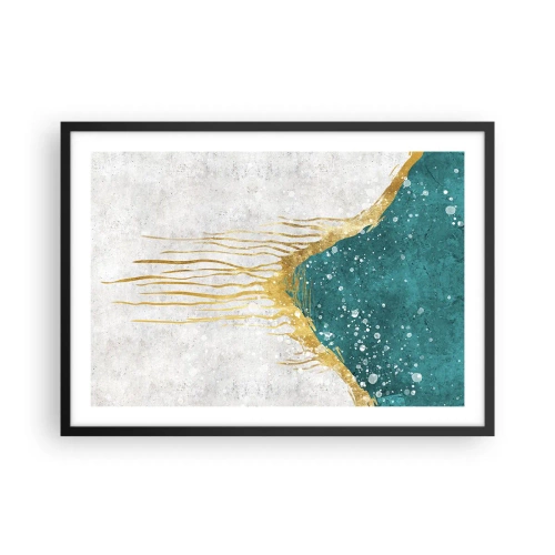 Plakát v černém rámu - Zlatý příliv - 70x50 cm