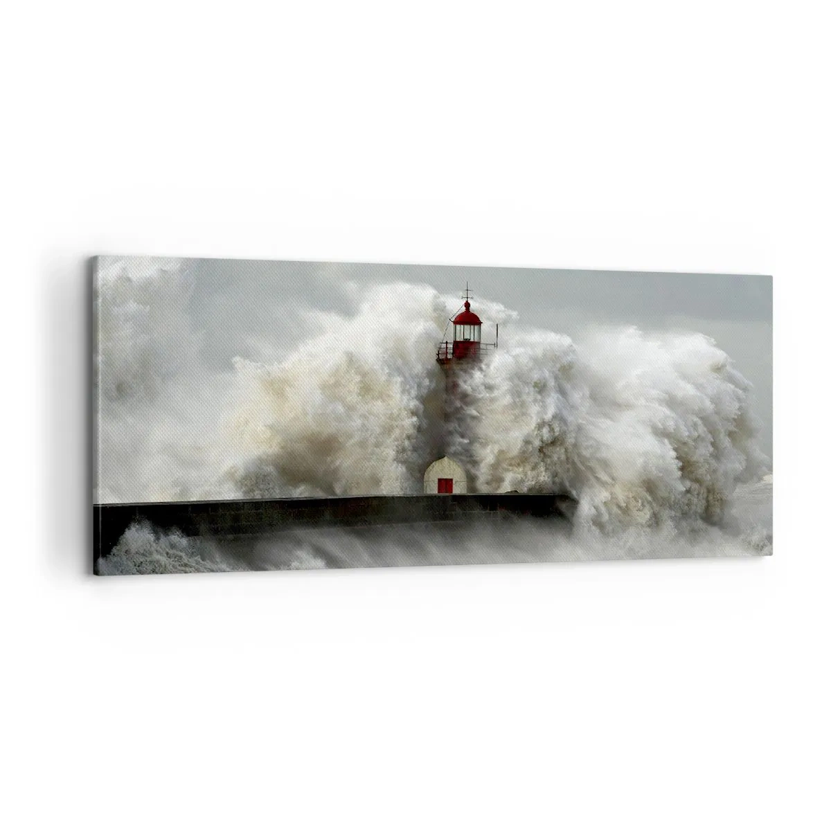 Obraz na plátně - Hněv oceánu - 100x40 cm
