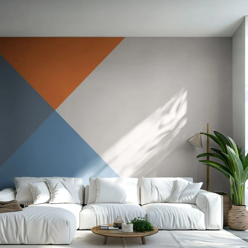 Fototapeta Samolepicí Deluxe Sticker - Pod úhlem… - Abstrakce, Kus, Moderní umění - 350x256 cm