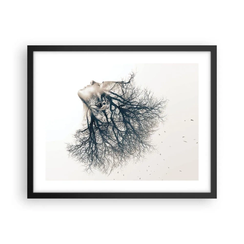 Plakát v černém rámu - Okouzlená šepotem stromu - 50x40 cm