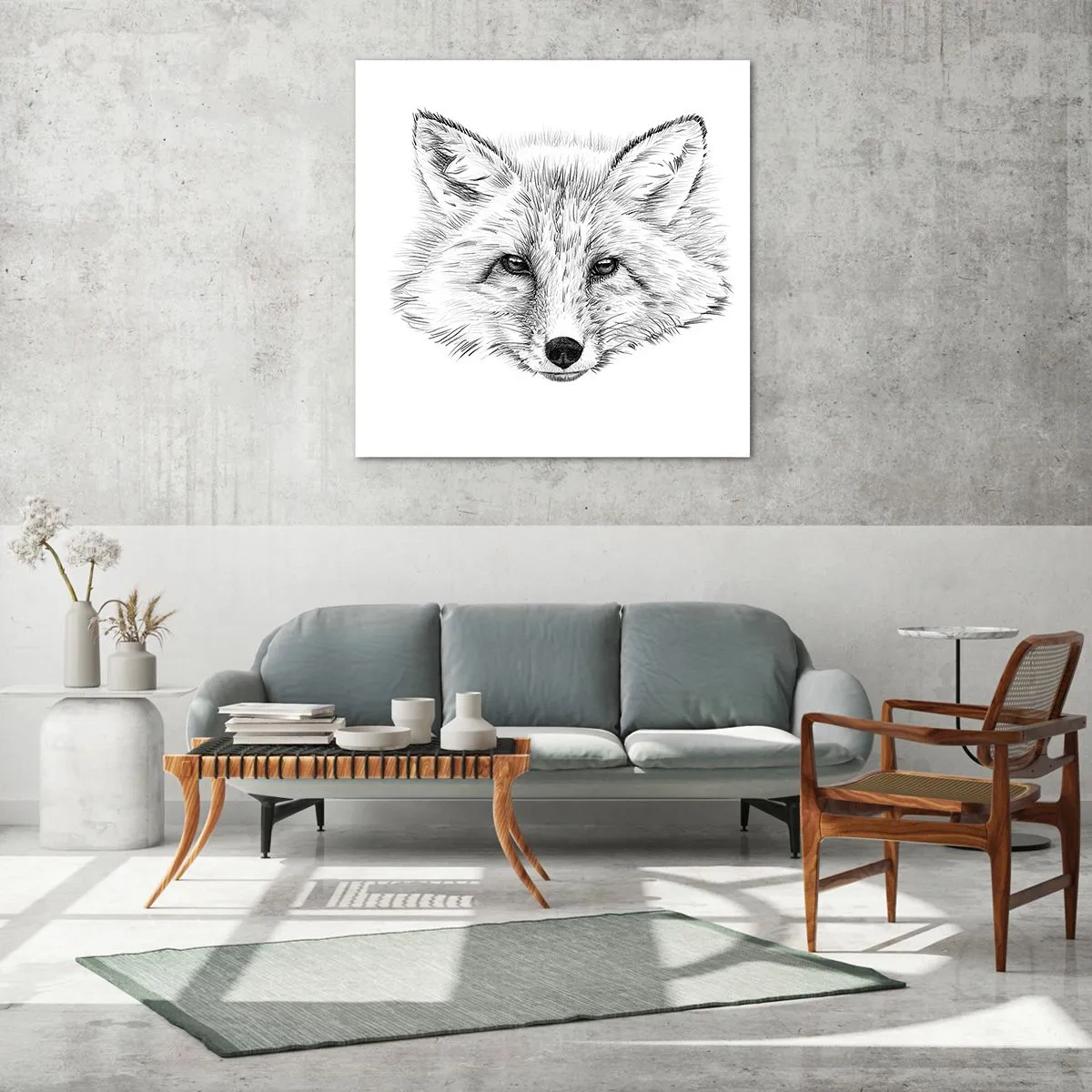 Obraz na skle - Mohou tyto oči lhát? - 70x70 cm