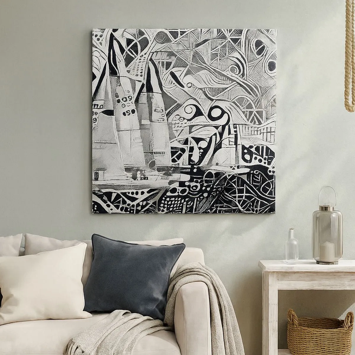 Obraz na plátně - Mezi vlnami - 30x30 cm