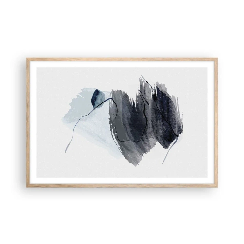 Plakát v rámu světlý dub - Intenzita a pohyb - 91x61 cm