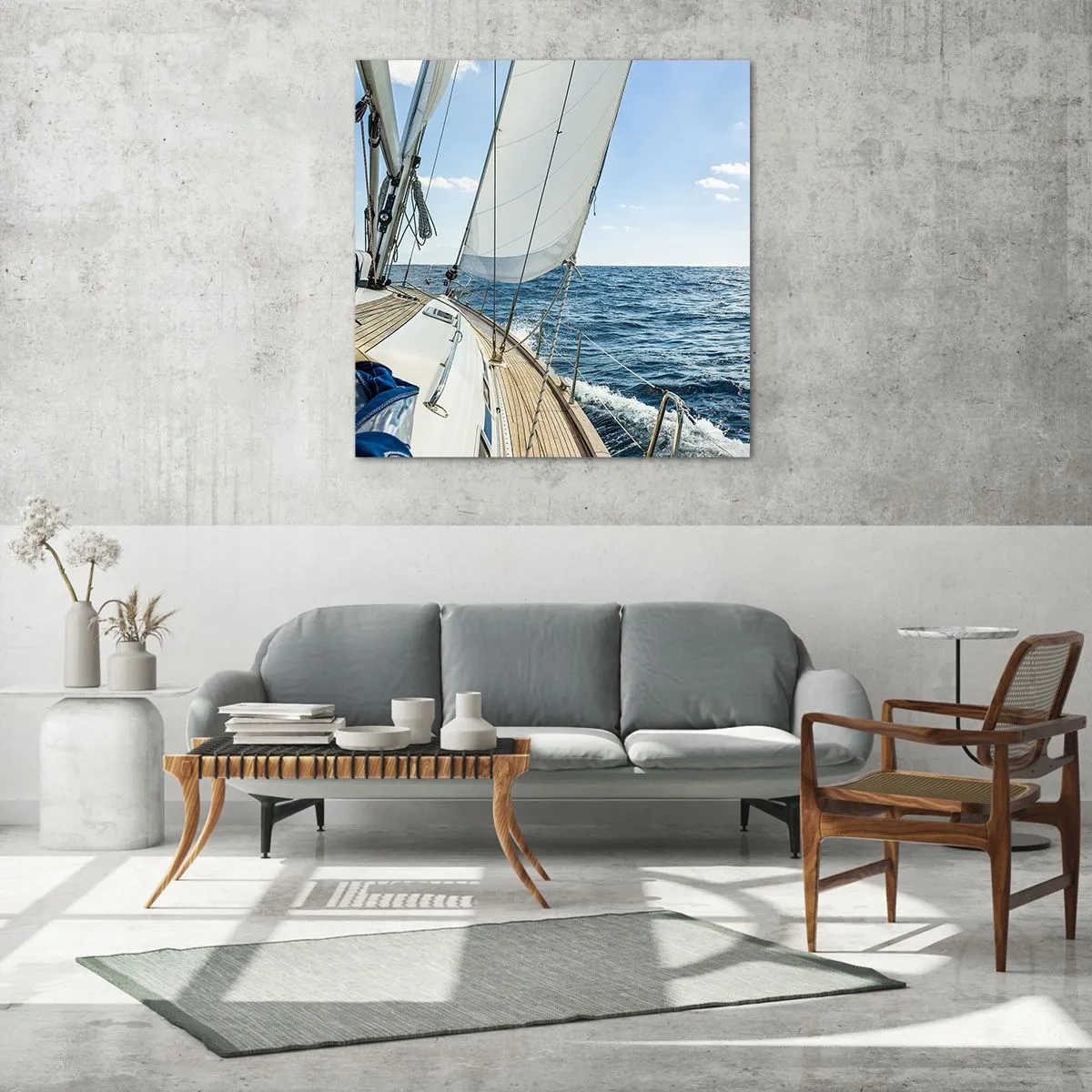 Obraz na skle - Ahoj, dobrodružství - 60x60 cm