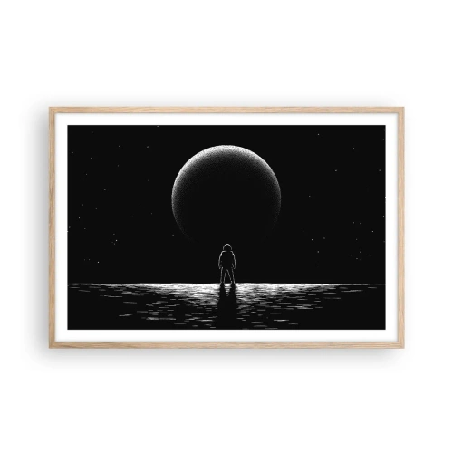 Plakát v rámu světlý dub - Tváři v tvář - 91x61 cm