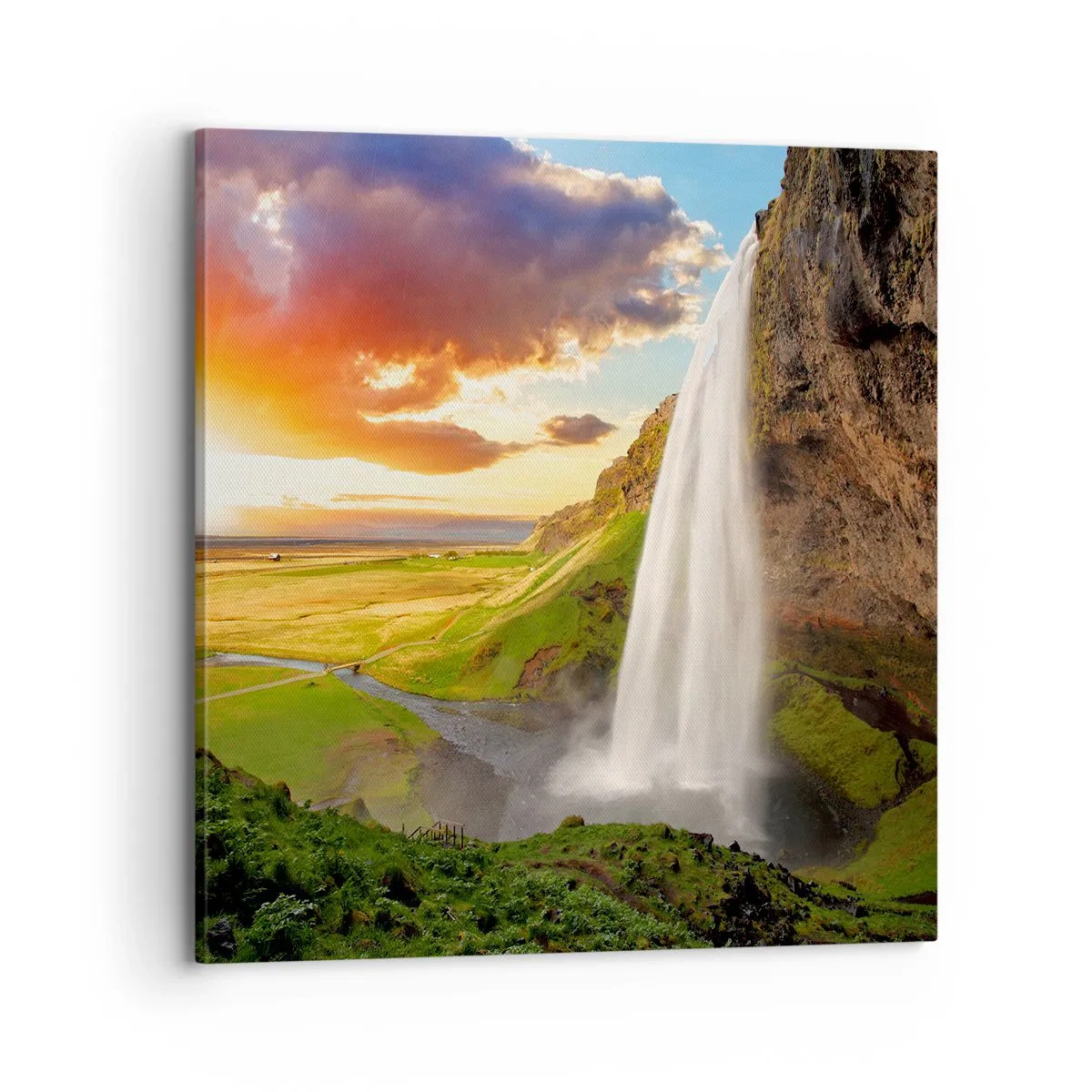 Obraz na plátně - Vrchol islandského léta - 70x70 cm