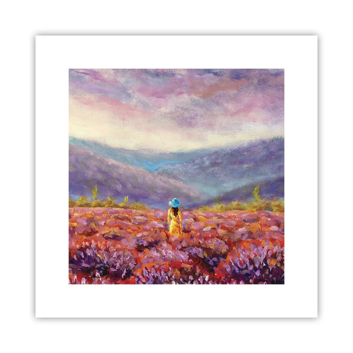 Plakát - V levandulovém světě - 30x30 cm