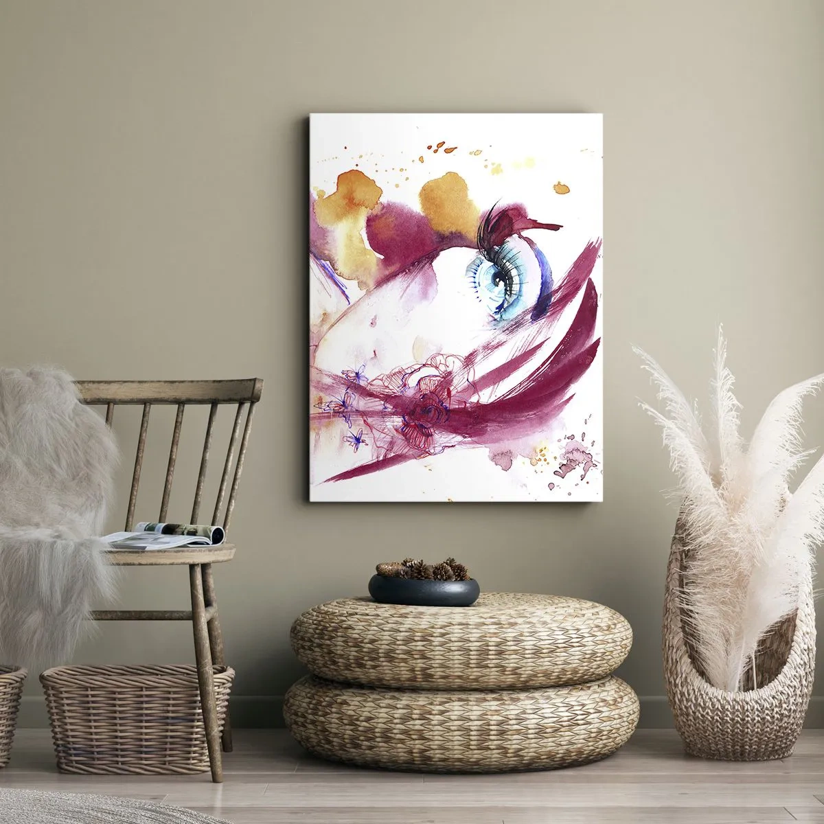 Obraz na plátně - V blízkosti svět rozkvétá - 55x100 cm