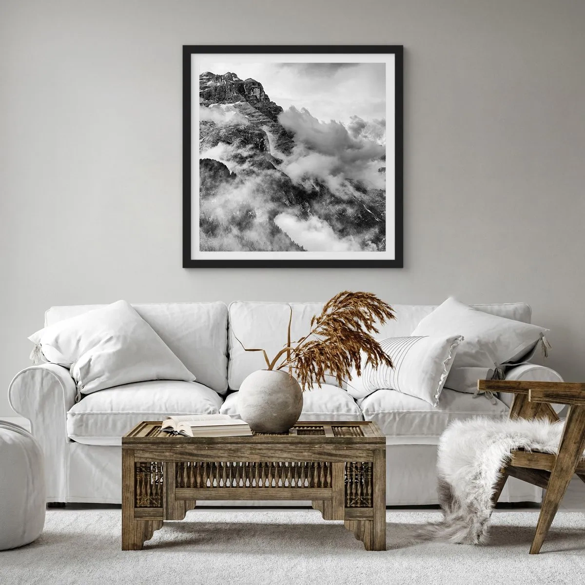 Plakát v černém rámu - Krásné a kruté - 50x50 cm