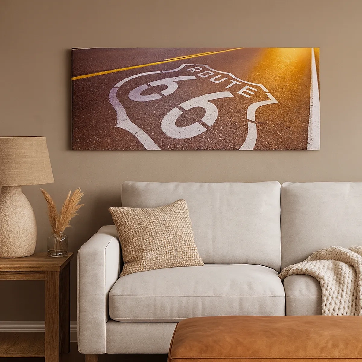 Obraz na plátně - Slavná silnice 66 - 30x30 cm