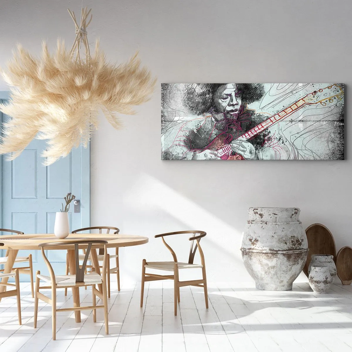 Obraz na plátně - Na vlnách hudby - 100x40 cm