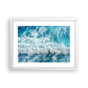 Plakát v bílém rámu - Radostně a skákavě - 40x30 cm