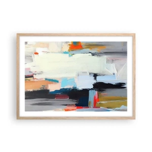 Plakát v rámu světlý dub - Nějaký způsob? - 70x50 cm