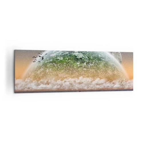 Obraz na plátně - A svět se vynořil z vody - 160x50 cm