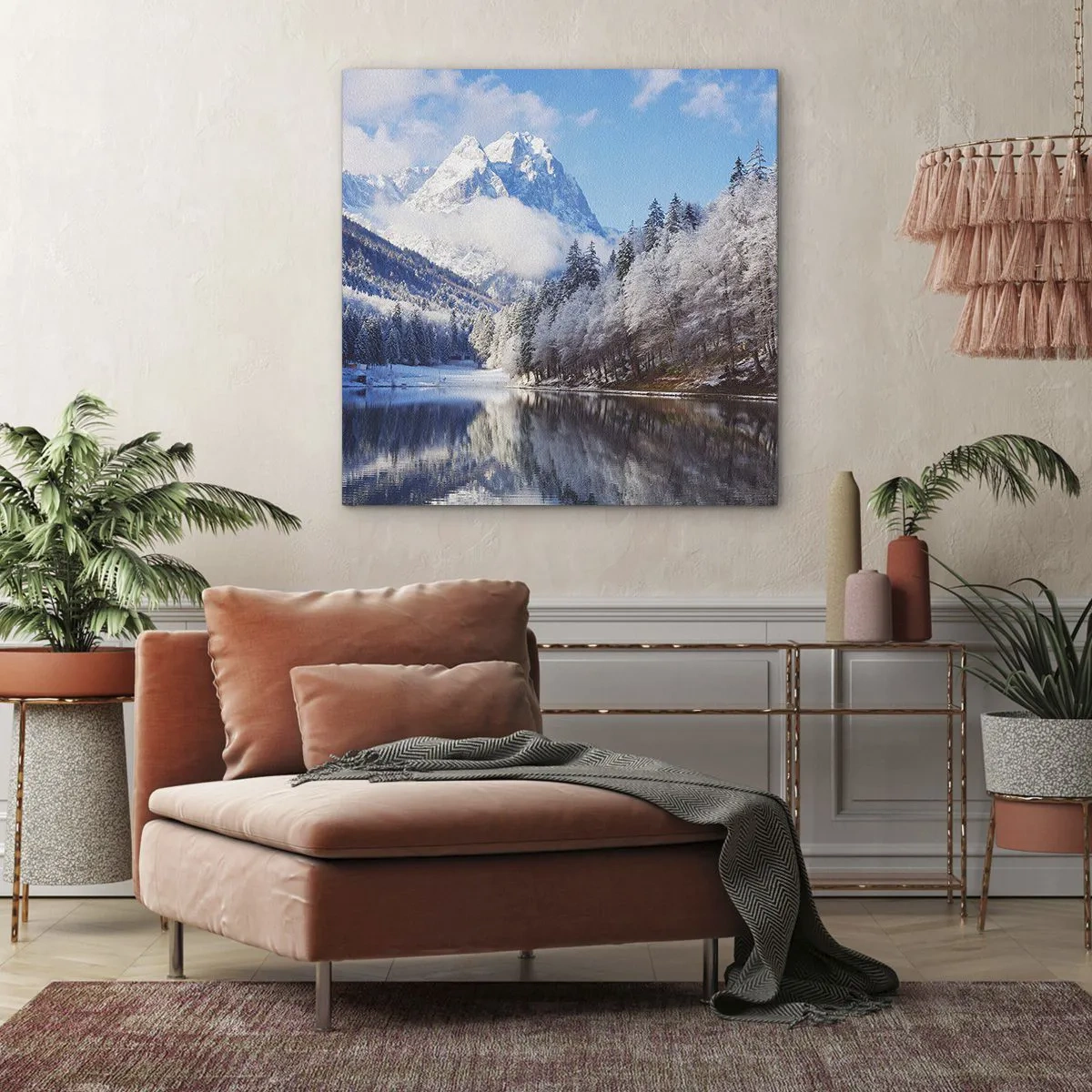 Obraz na plátně - Sněhová stráž - 70x70 cm